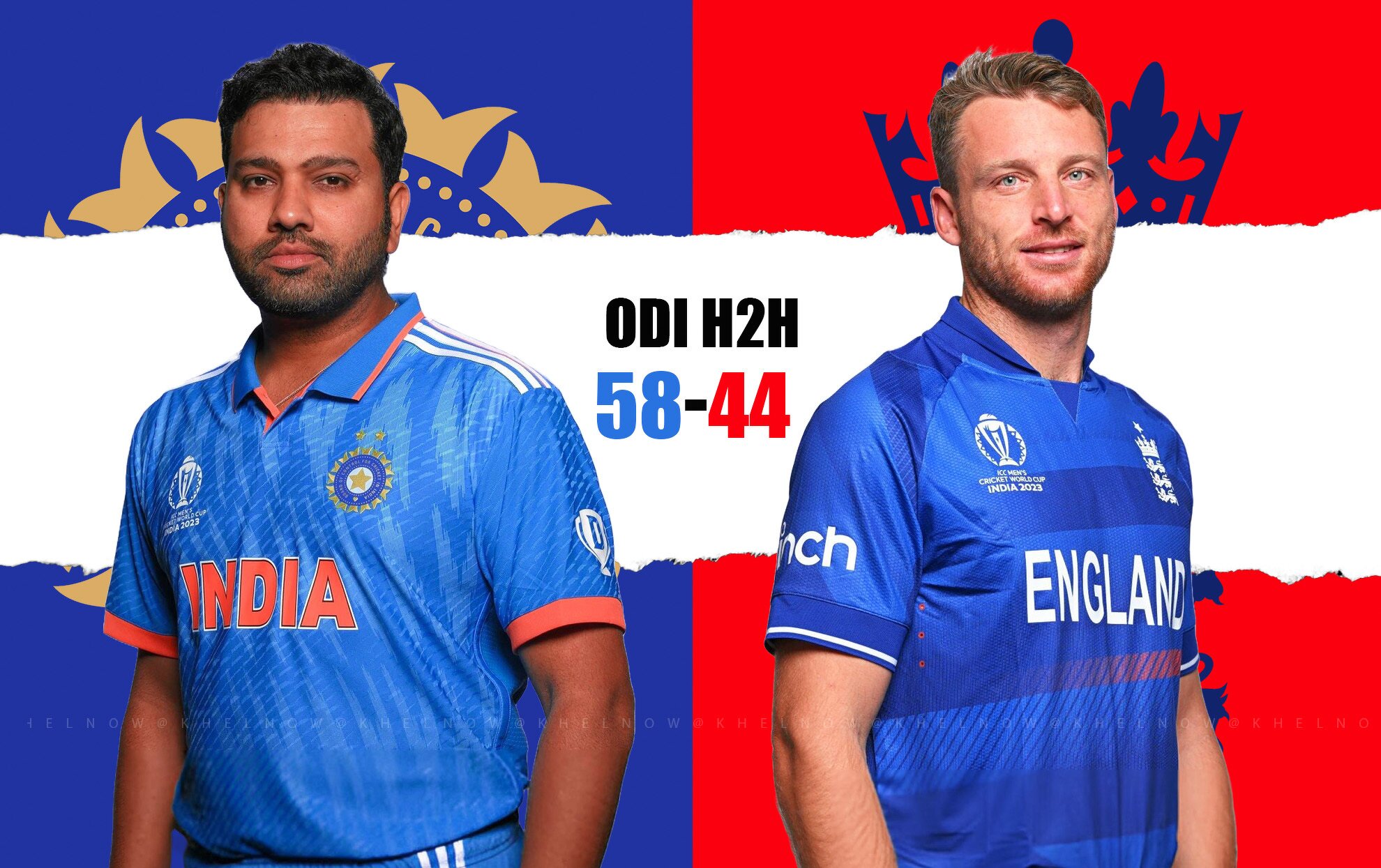 IND vs ENG Head to head records in ODI cricket