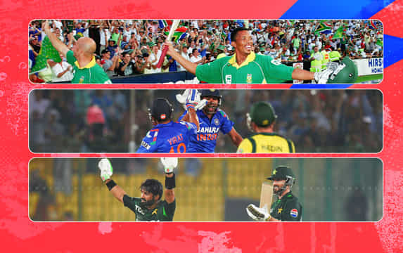 Top 10 highest successful run chases in ODI cricket