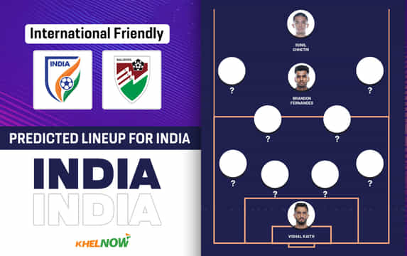 India predicted lineup for Maldives clash