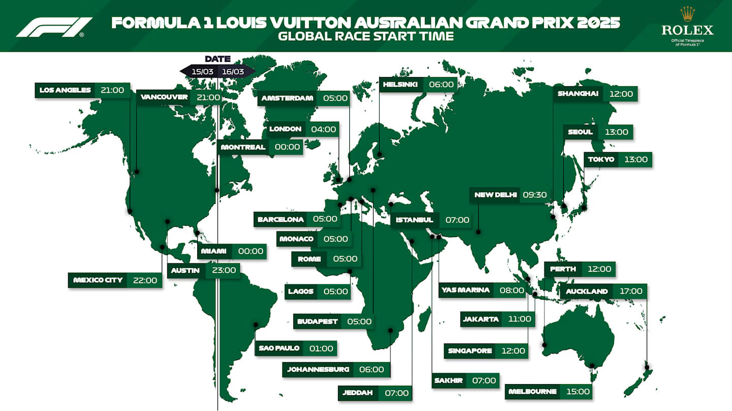 F1 Australian GP 2025 Updated schedule & start time in India, UK, USA, Canada & more