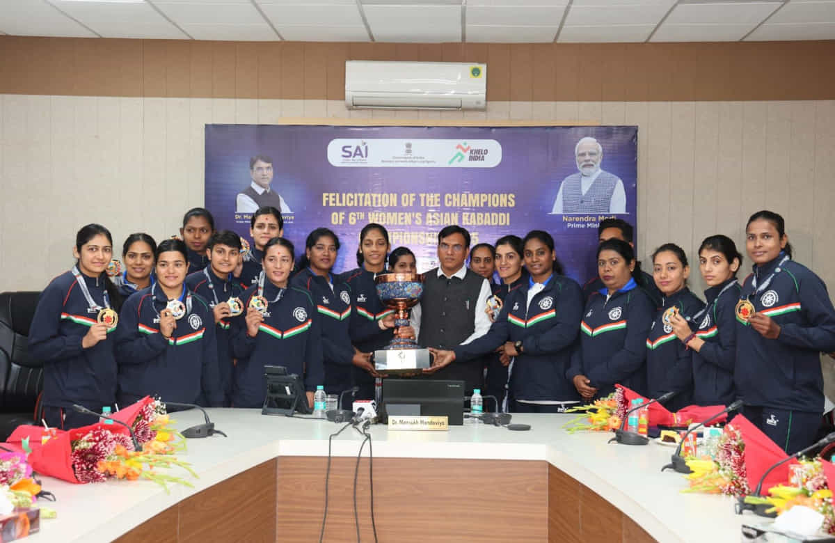 Sports Ministry felicitates Indian women's Kabaddi team with cash reward for Asian Championship 2025 triumph