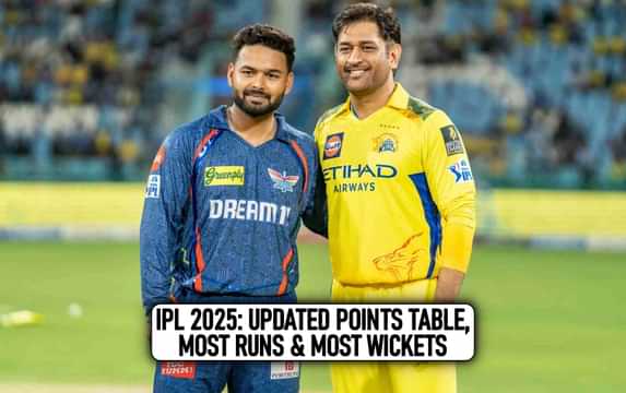 IPL 2025: Points table, most runs, most wickets after match 30, LSG vs CSK