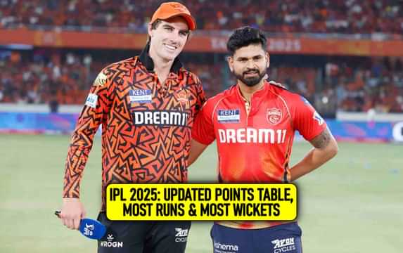 IPL 2025: Points table, most runs, most wickets after match 27, SRH vs PBKS