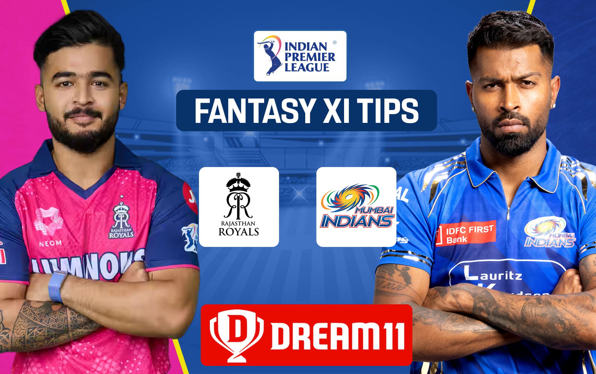 RR vs MI Dream11 Prediction, Dream11 Playing XI, Today Match 50, IPL 2025 (Indian T20 League)