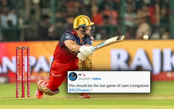 IPL 2025: Fans bash Liam Livingstone as he flops yet again; Gets out for 4 in RCB vs PBKS clash