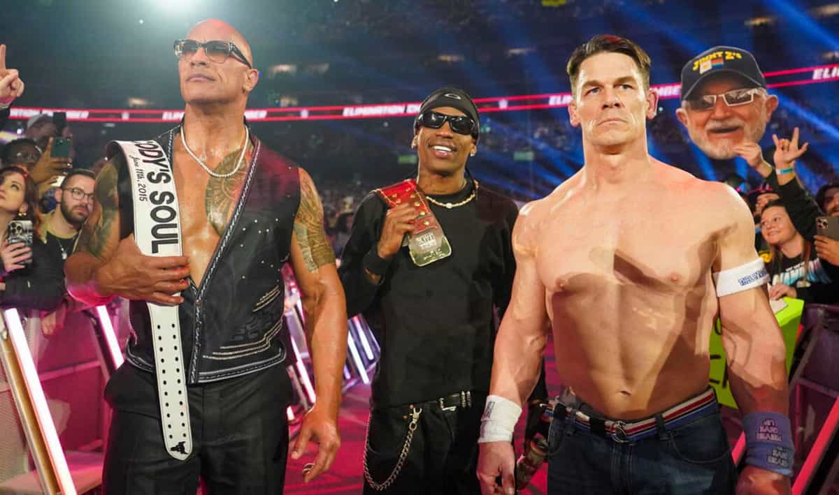 Travis Scott & The Rock John Cena WWE