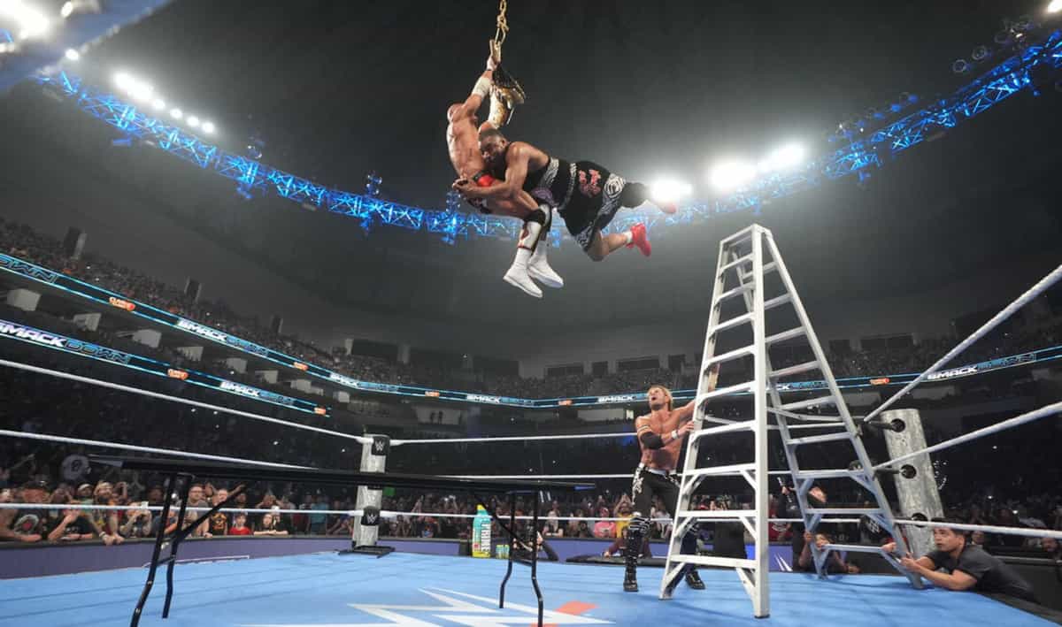 WWE SmackDown TLC Match (1) ladder match