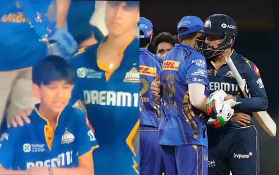 IPL 2025: [Watch] Ashish Nehra's son gets emotional after GT lose Eliminator to MI