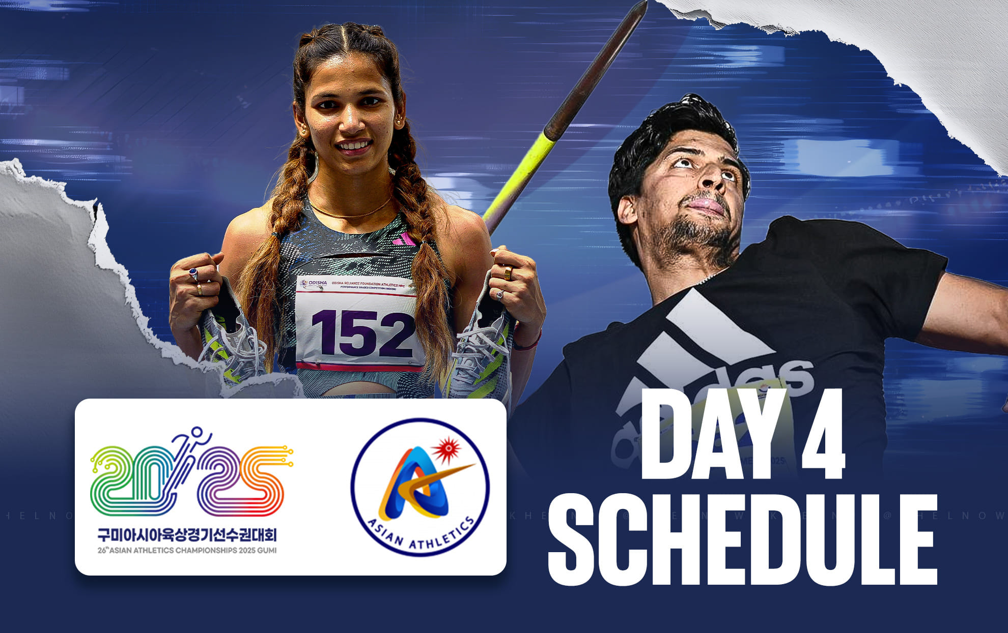 Asian Athletics Championships 2025: Updated India schedule for Day 4, May 30