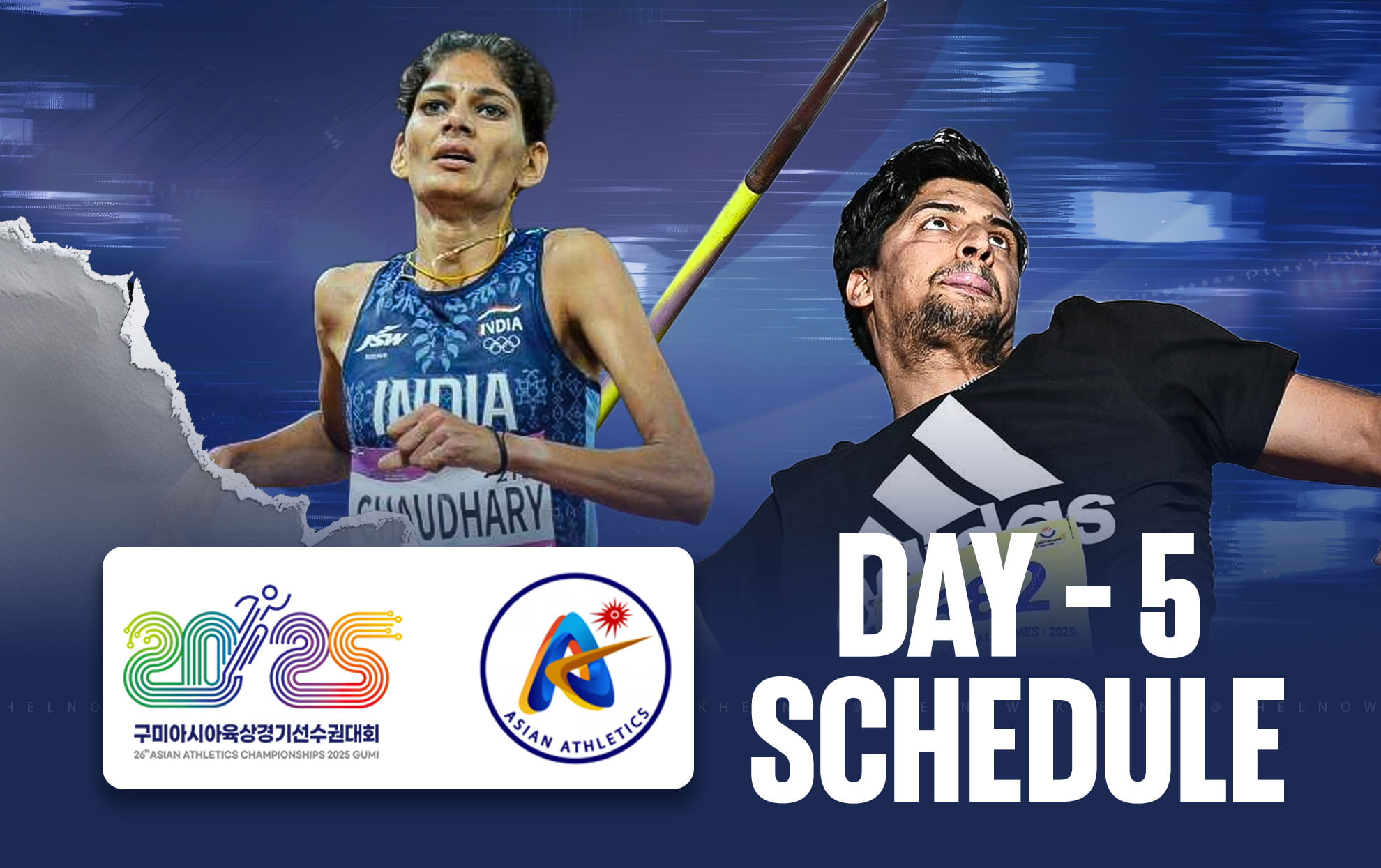 Asian Athletics Championships 2025 Day 5 Live Streaming: India to be in play for 13 medals on final day