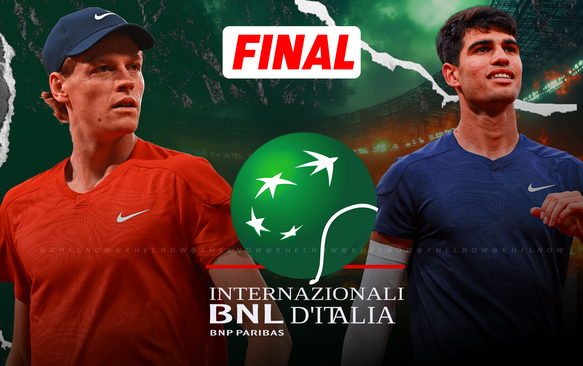 Jannik Sinner vs Carlos Alcaraz final prediction, betting tips & odds, head-to-head, preview: Italian Open 2025