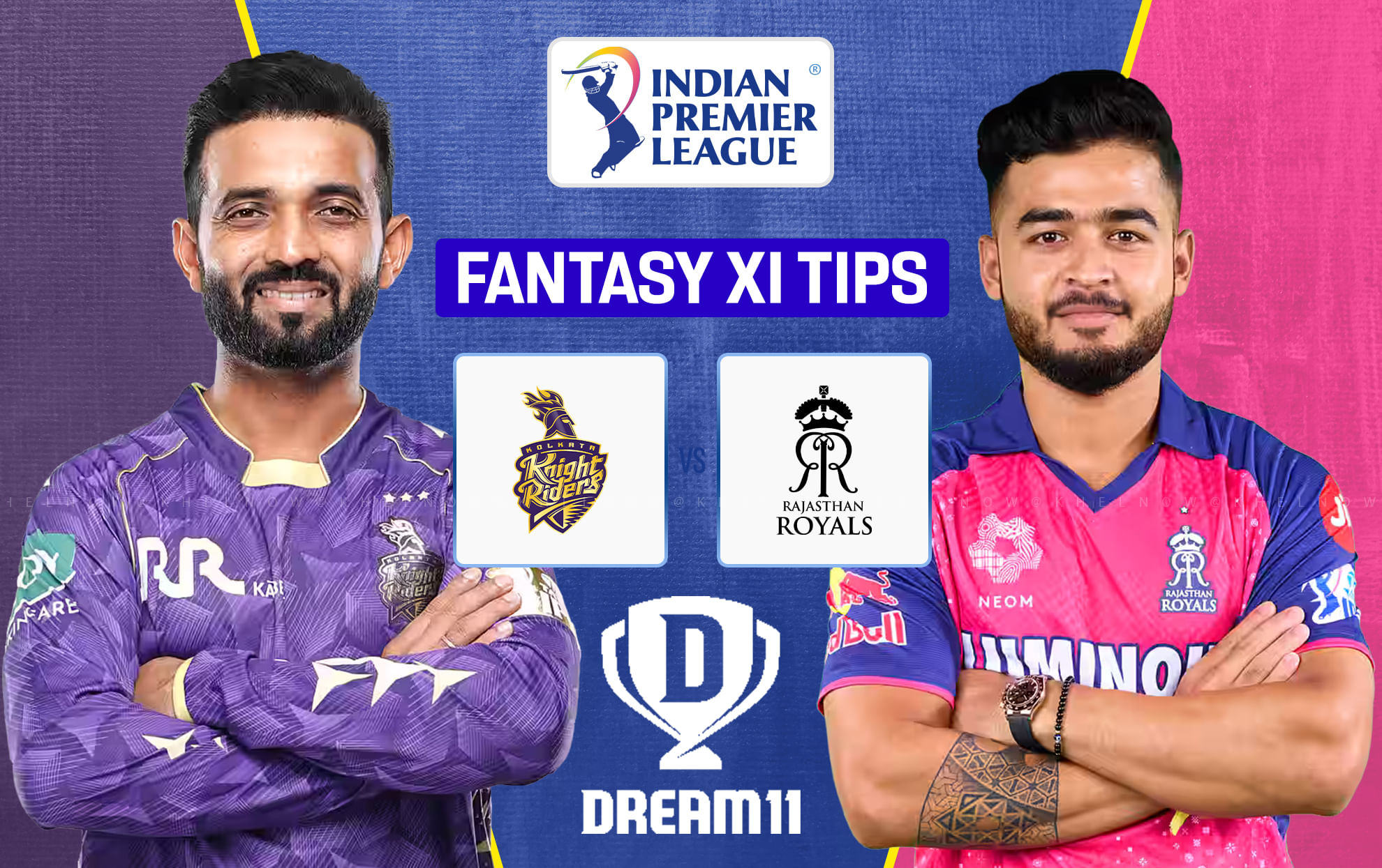 KKR vs RR Dream11 Prediction, Dream11 Playing XI, Today Match 53, IPL 2025 (Indian T20 League)