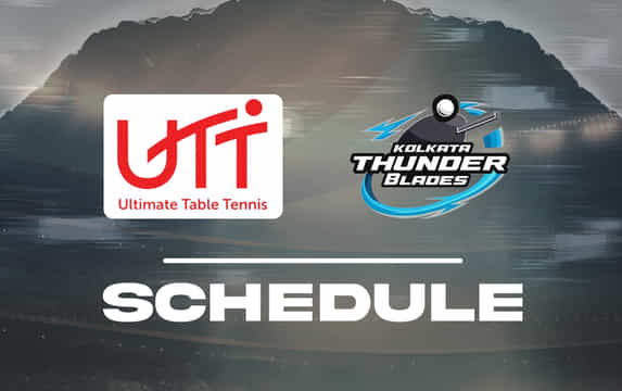 Kolkata Thunder Blades schedule, fixtures, results, preview, and squad for Ultimate Table Tennis 2025