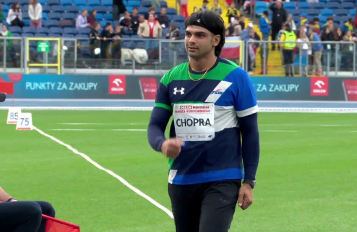 Neeraj Chopra finishes second behind Julian Weber at Janusz Kusocinski Memorial 2025 athletics meet