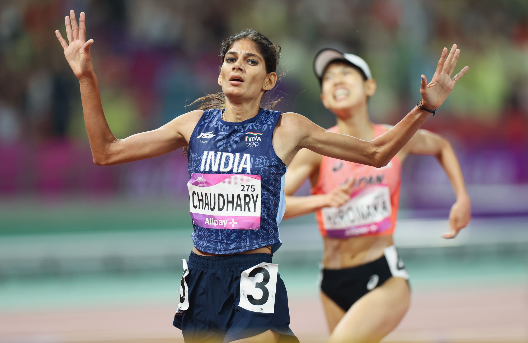 Parul Chaudhary wins silver in womens 3000m Steeplechase at Asian Athletics Championships 2025