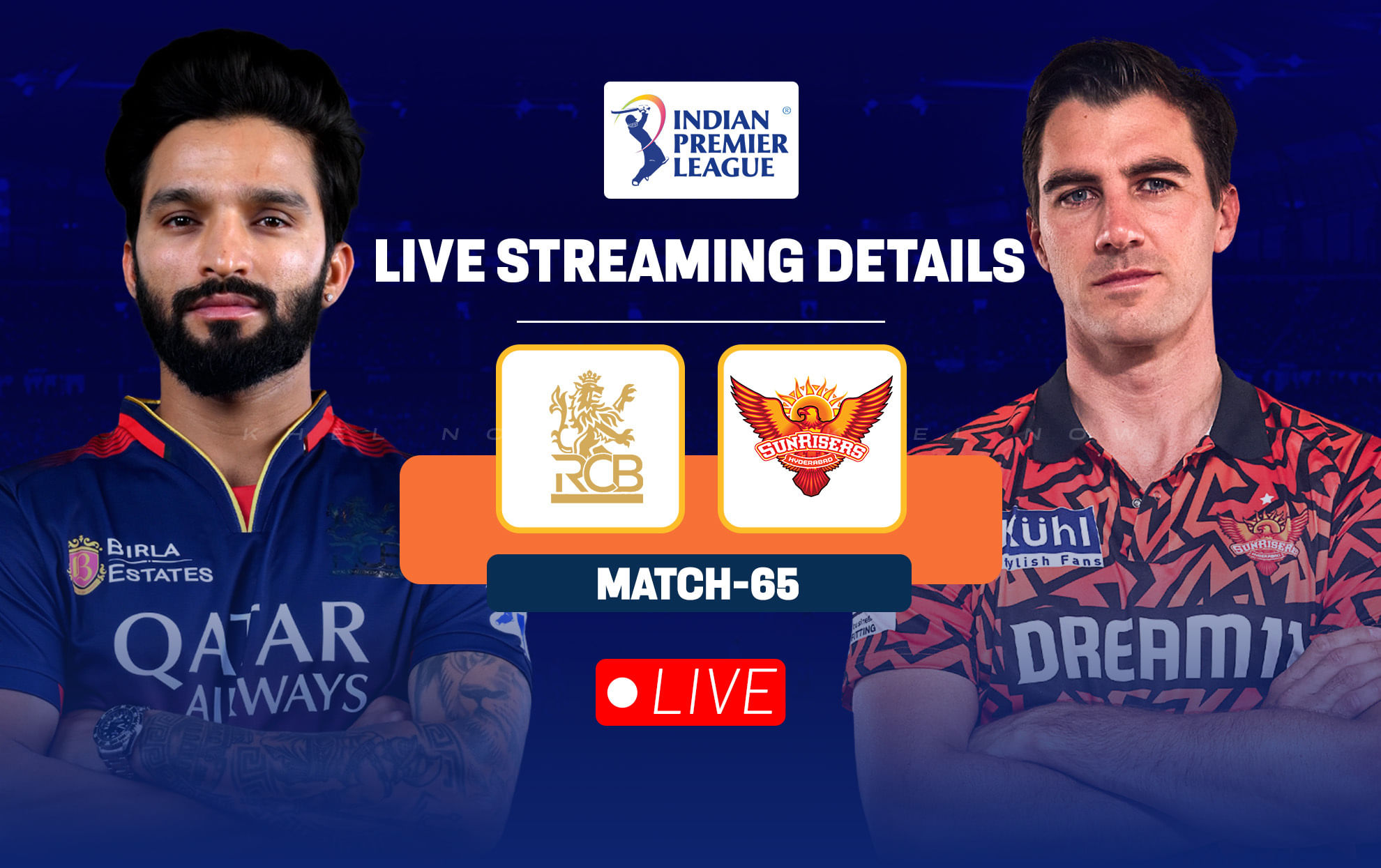 RCB vs SRH IPL 2025 Live streaming details: Match, toss time, telecast details, how to watch