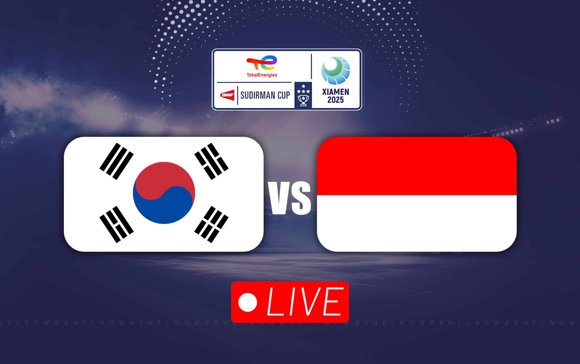 South Korea vs Indonesia Live, Sudirman Cup 2025 Semi-finals