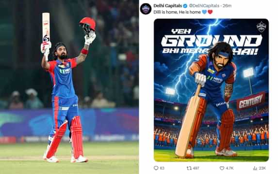 IPL 2025: Fans hail KL Rahul on X as he smacks ton during DC vs GT clash