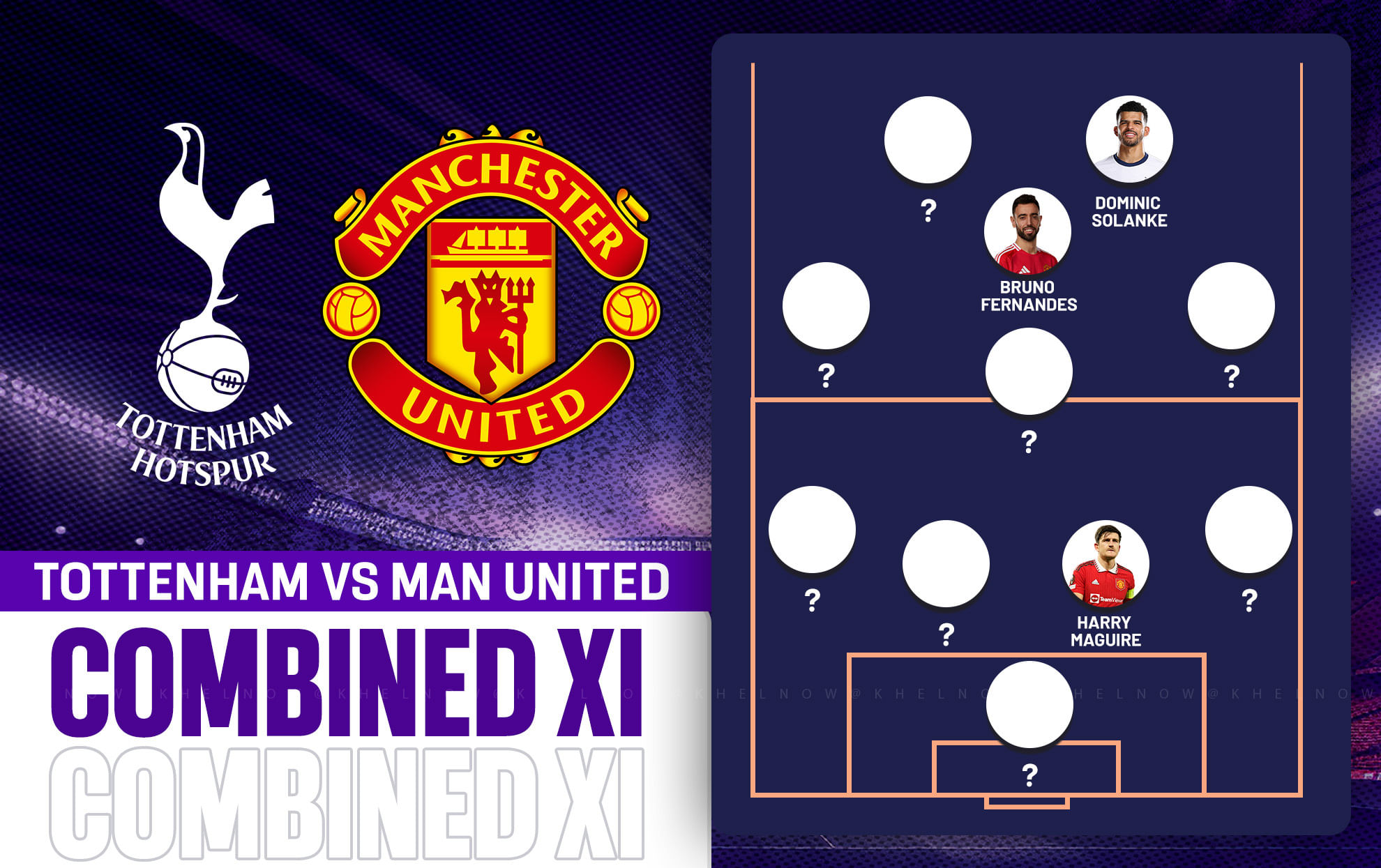 Tottenham vs Manchester United Combined XI .. Europa League 2024-25 final