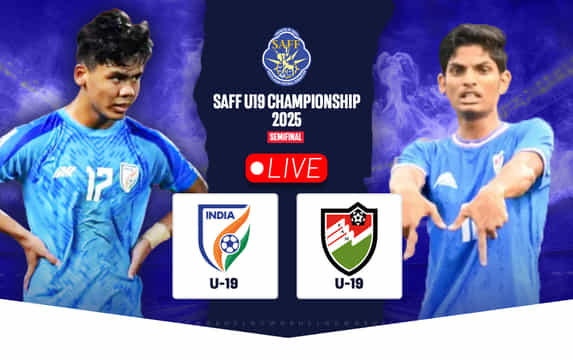 India 3-0 Maldives: Follow SAFF U19 Championship 2025 Semifinal Replay