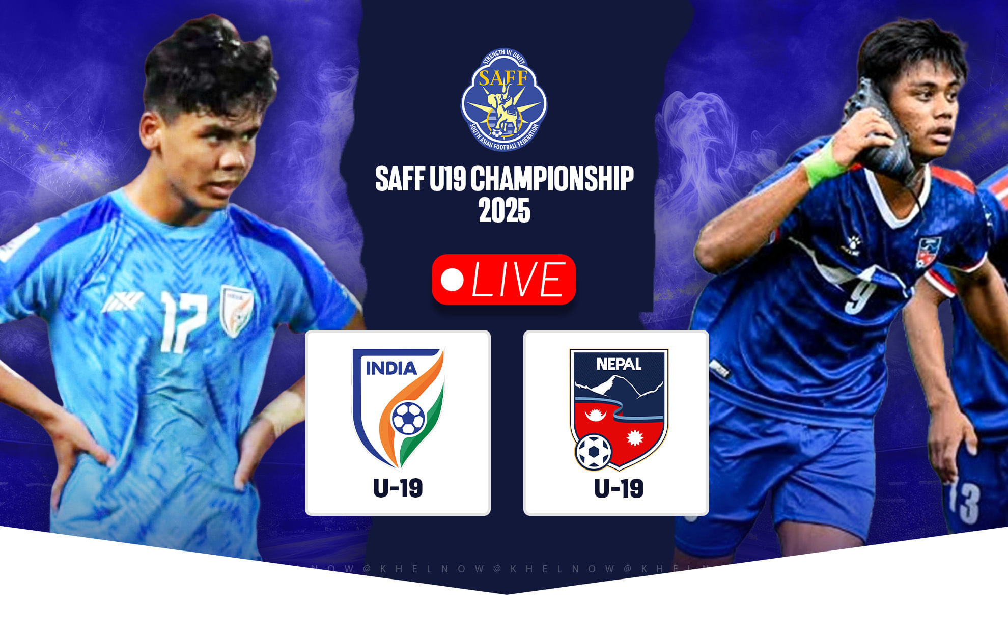 India 4-0 Nepal: SAFF U19 Championship 2025 Replay