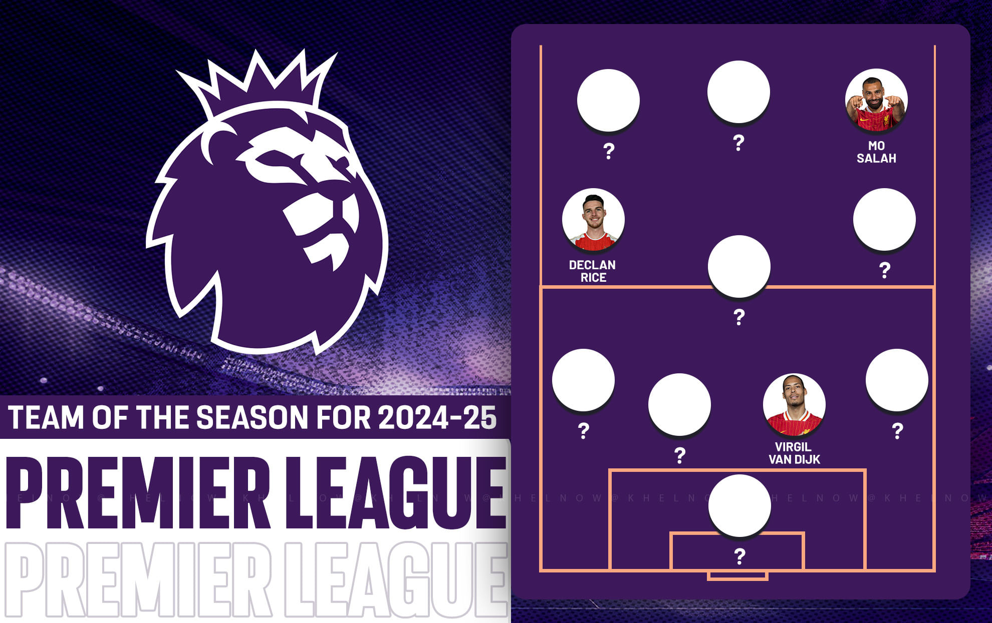 Premier League 2024-25 Team of the Season; Van Dijk, Rice & more