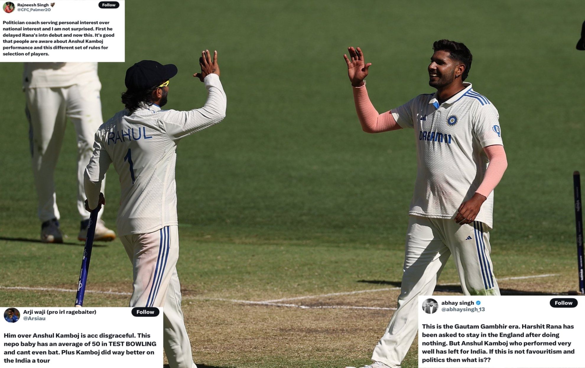 Shameful from Gautam Gambhir- Fans fume as BCCI adds Harshit Rana over Anshul Kamboj in squad for the first ENG vs IND test