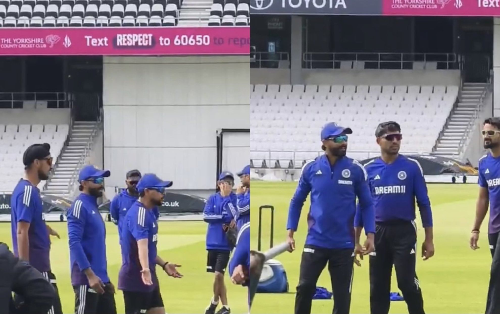 [Watch] Kuldeep Yadav and other Indian players fight with fielding coach over throwing session ahead of first ENG vs IND test