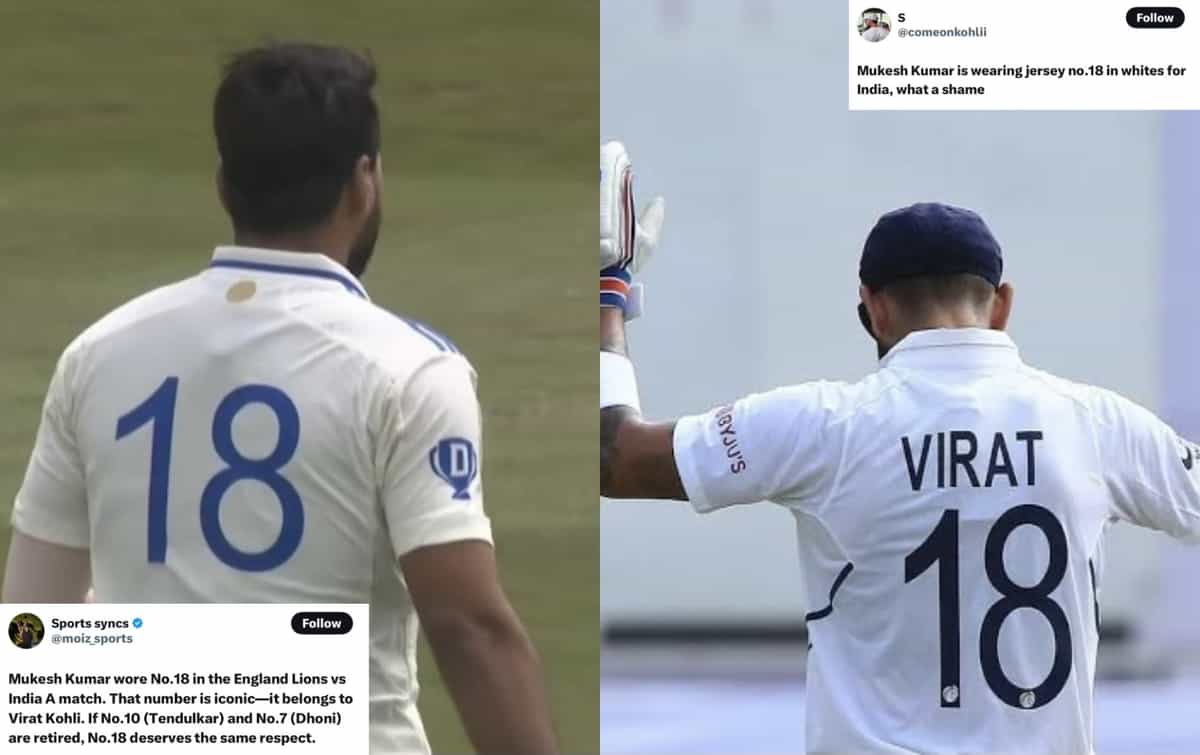 "How dare he?": Mukesh Kumar faces outrage from Virat Kohli fans for sporting number 18 on Jersey in England