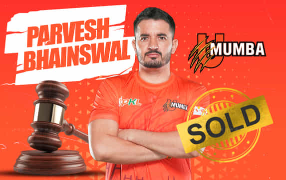 PKL 12 Auction: U Mumba re-sign Parvesh Bhainswal for ₹25.10 Lakh