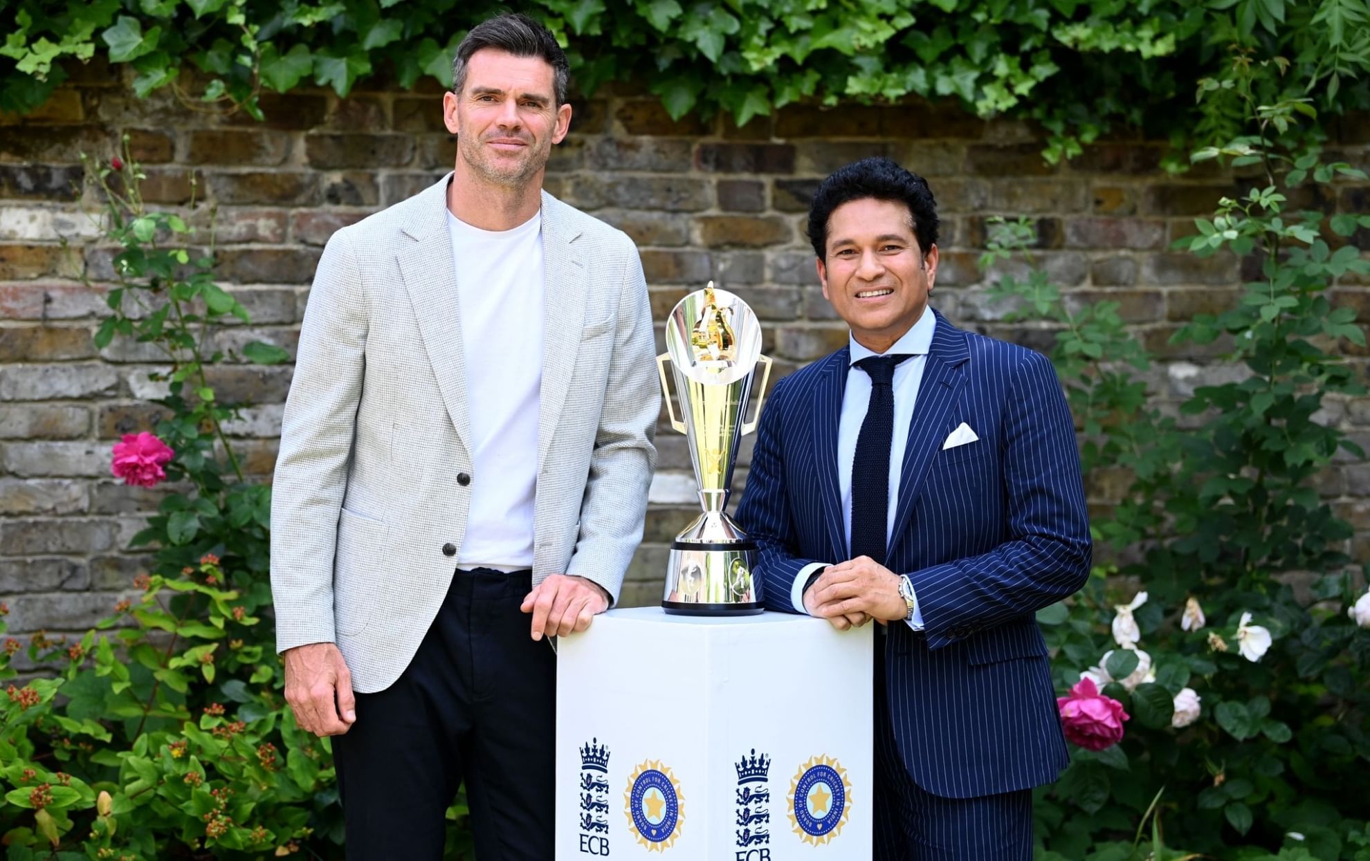 Sachin Tendulkar, James Anderson unveil Anderson-Tendulkar Trophy ahead of first ENG vs IND test at Headingley