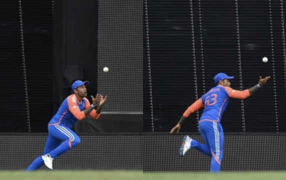 On this day in 2024: [Watch] Suryakumar Yadav's unbelievable catch which led to India winning the ICC T20 World Cup 2024 final