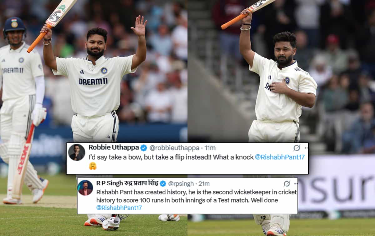 ENG vs IND: Fans laud Rishabh Pant on X after India wicket-keeper slams twin centuries in Headingley test