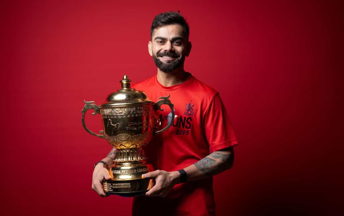 "You made me wait 18 years.." Virat Kohli's photo with IPL trophy sets internet ablaze