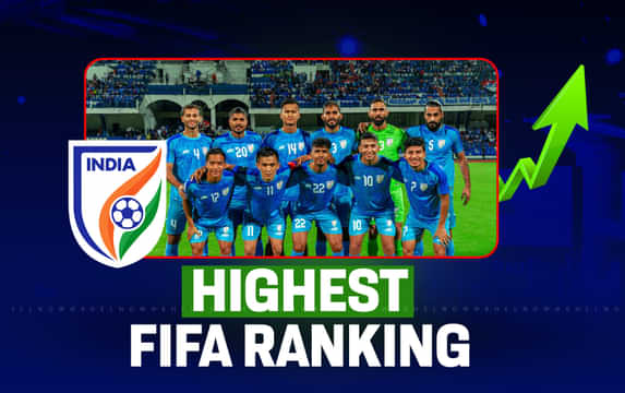 What is Indian Football team's highest FIFA ranking ever?