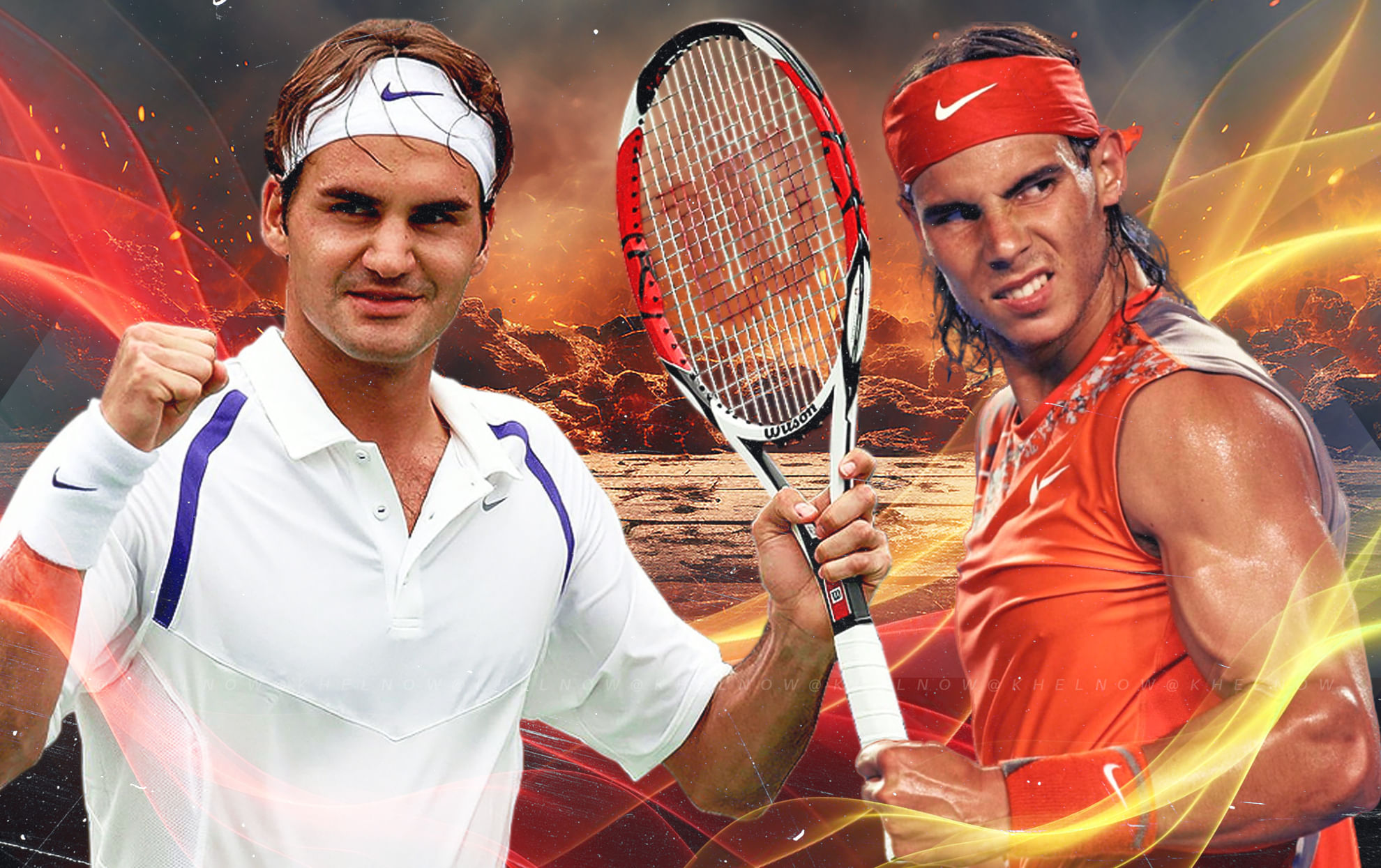 Top six most-played Grand Slam mens singles final rivalries