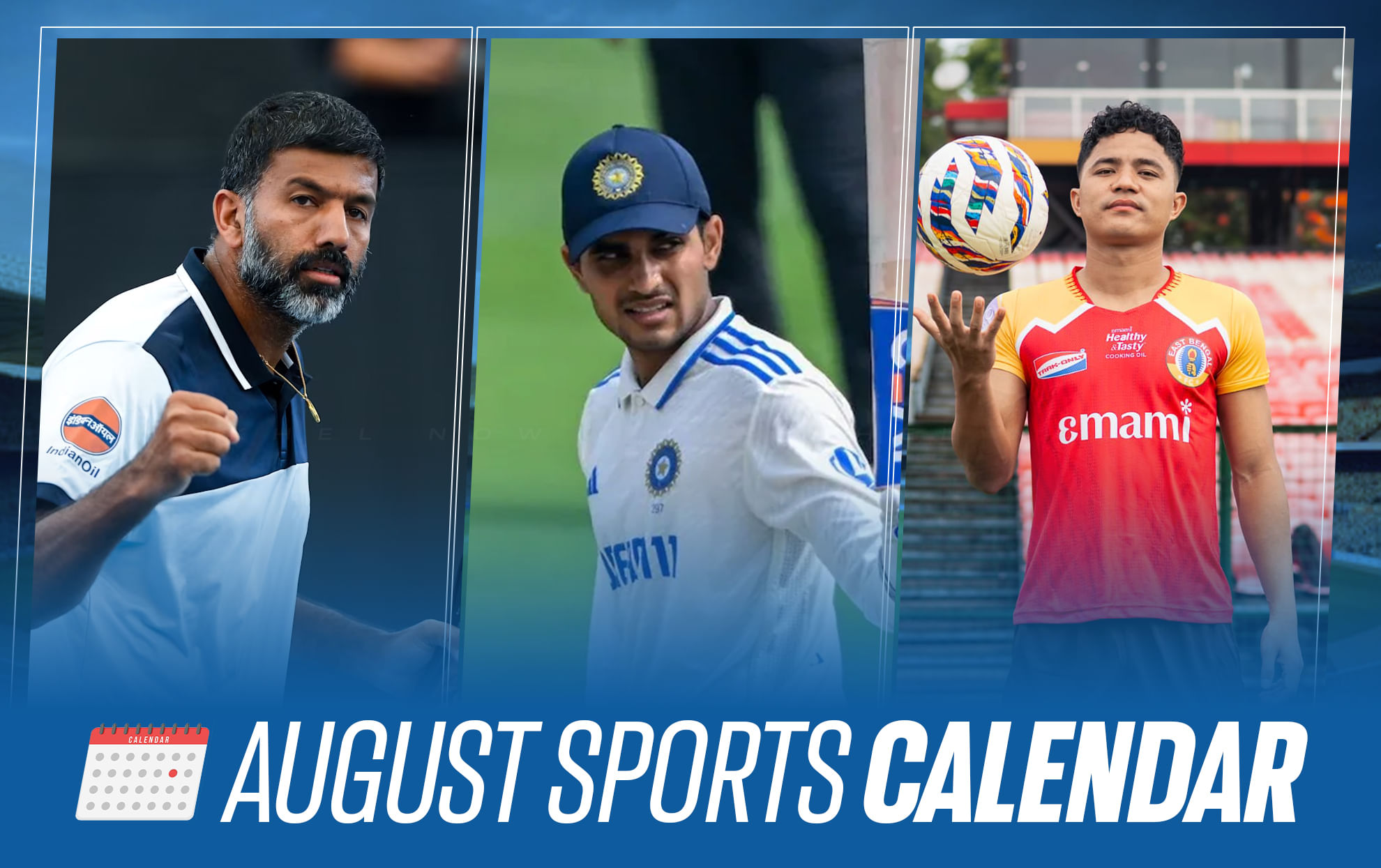Indian Sports Calendar August 2025: IND vs ENG final test, US Open, Durand Cup & more events to watch