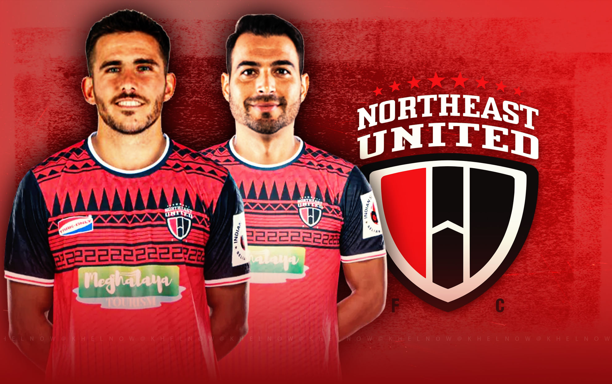 Andy Rodríguez and Jairo Samperio NorthEast United FC ISL