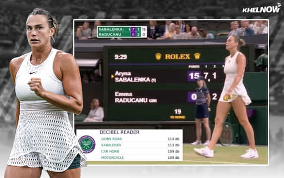 How loud is Aryna Sabalenka's grunt? Wimbledon posts an unusual stat during her third-round win against Emma Raducanu