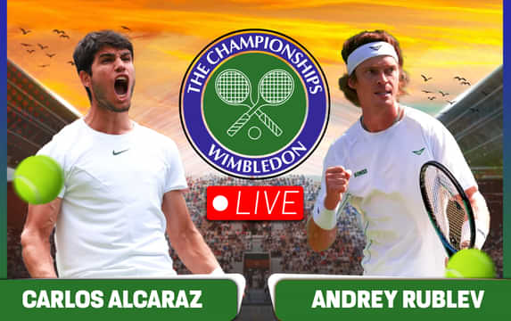 Carlos Alcaraz vs Andrey Rublev Highlights, Wimbledon 2025: Alcaraz fights back from a set down to reach quarter-finals