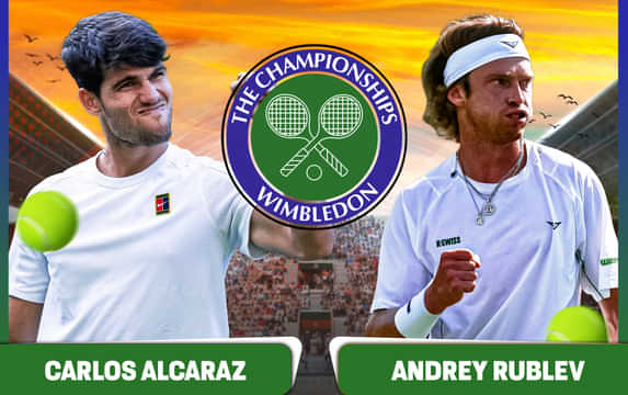 Carlos Alcaraz vs Andrey Rublev prediction, betting tips & odds, head-to-head, preview: Wimbledon 2025