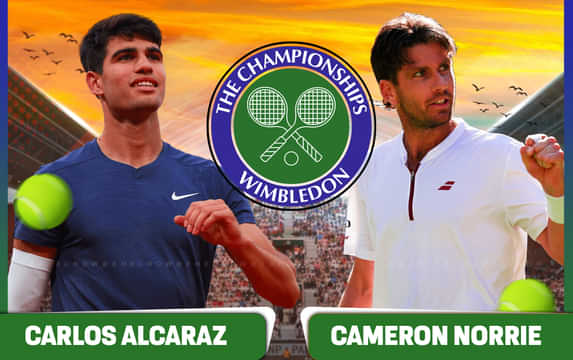 Carlos Alcaraz vs Cameron Norrie prediction, betting tips & odds, head-to-head, preview: Wimbledon 2025