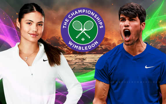 Was Emma Raducanu present at Carlos Alcaraz's fourth-round match at Wimbledon 2025?