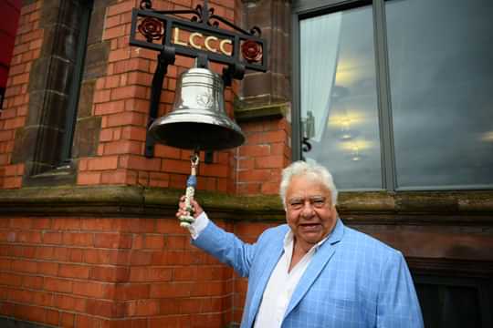 Farokh Engineer at Old Trafford, Manchester