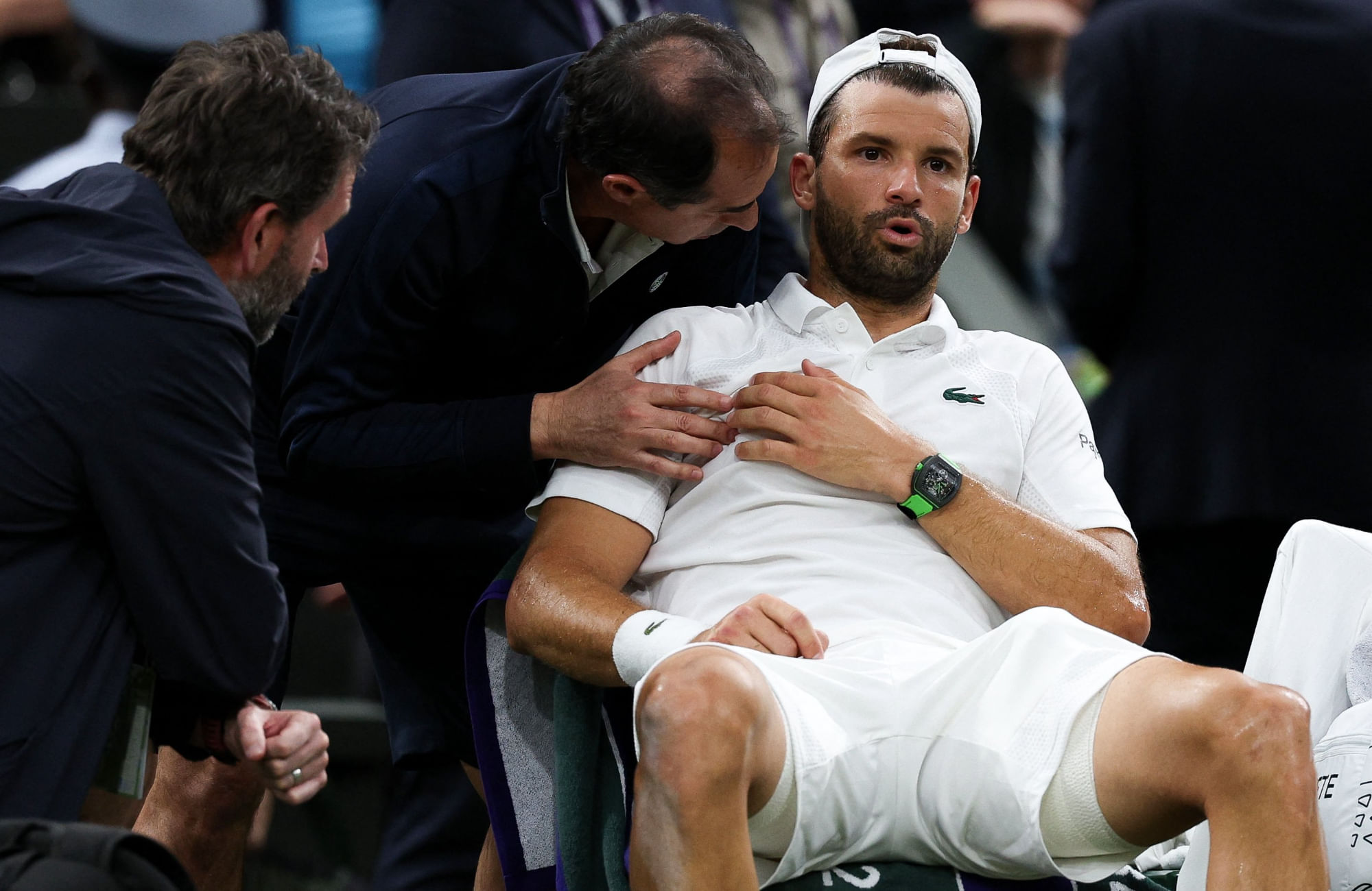 Grigor Dimitrov injury: Grand Slam jinx continues for Bulgarian as he retires mid-match from fifth straight major