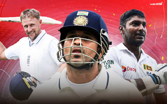 Top 10 batsmen with most runs in test cricket