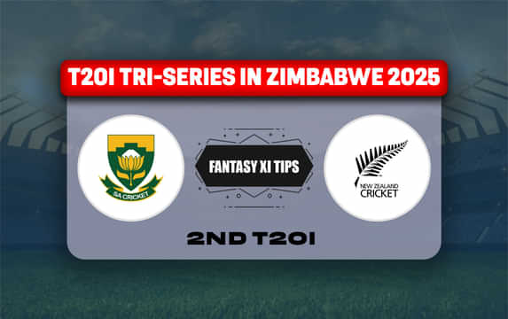 SA vs NZ Dream11 Prediction, Best Dream11 Playing XI, Today Match 2nd T20I, T20I Tri-Series in Zimbabwe 2025