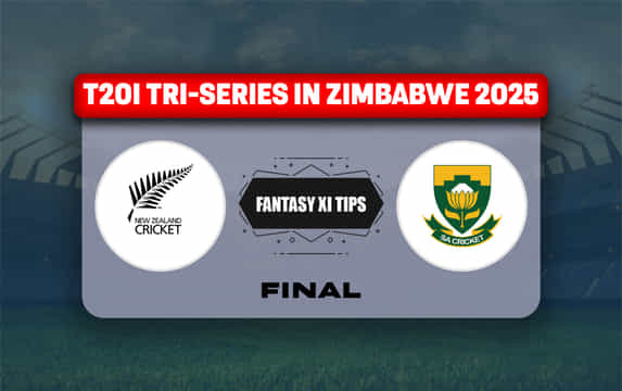 NZ vs SA Dream11 Prediction, Best Dream11 Playing XI, Today Match Final T20I, T20I Tri-Series in Zimbabwe 2025