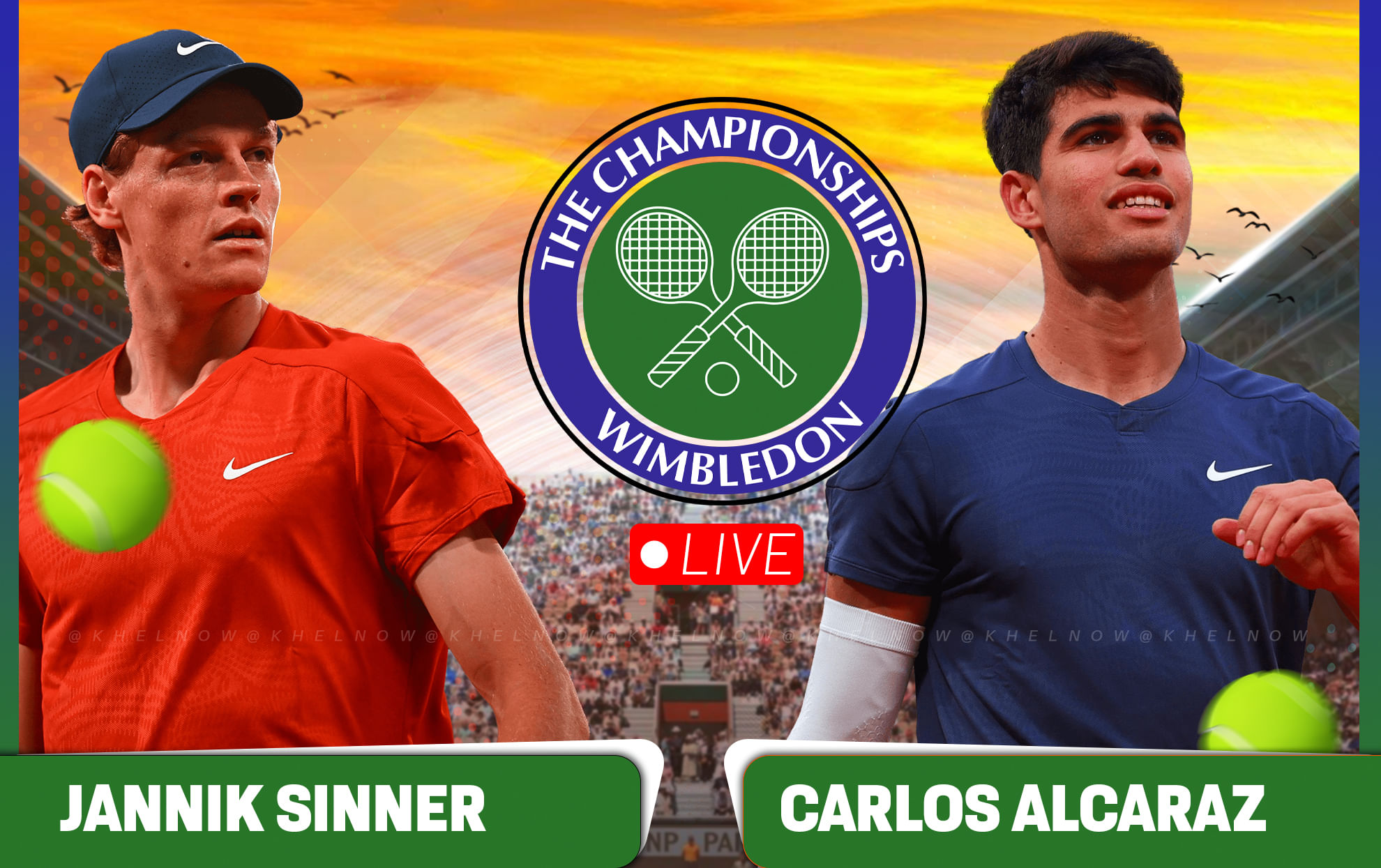 Where & how to watch Jannik Sinner vs Carlos Alcaraz final match live? Wimbledon 2025