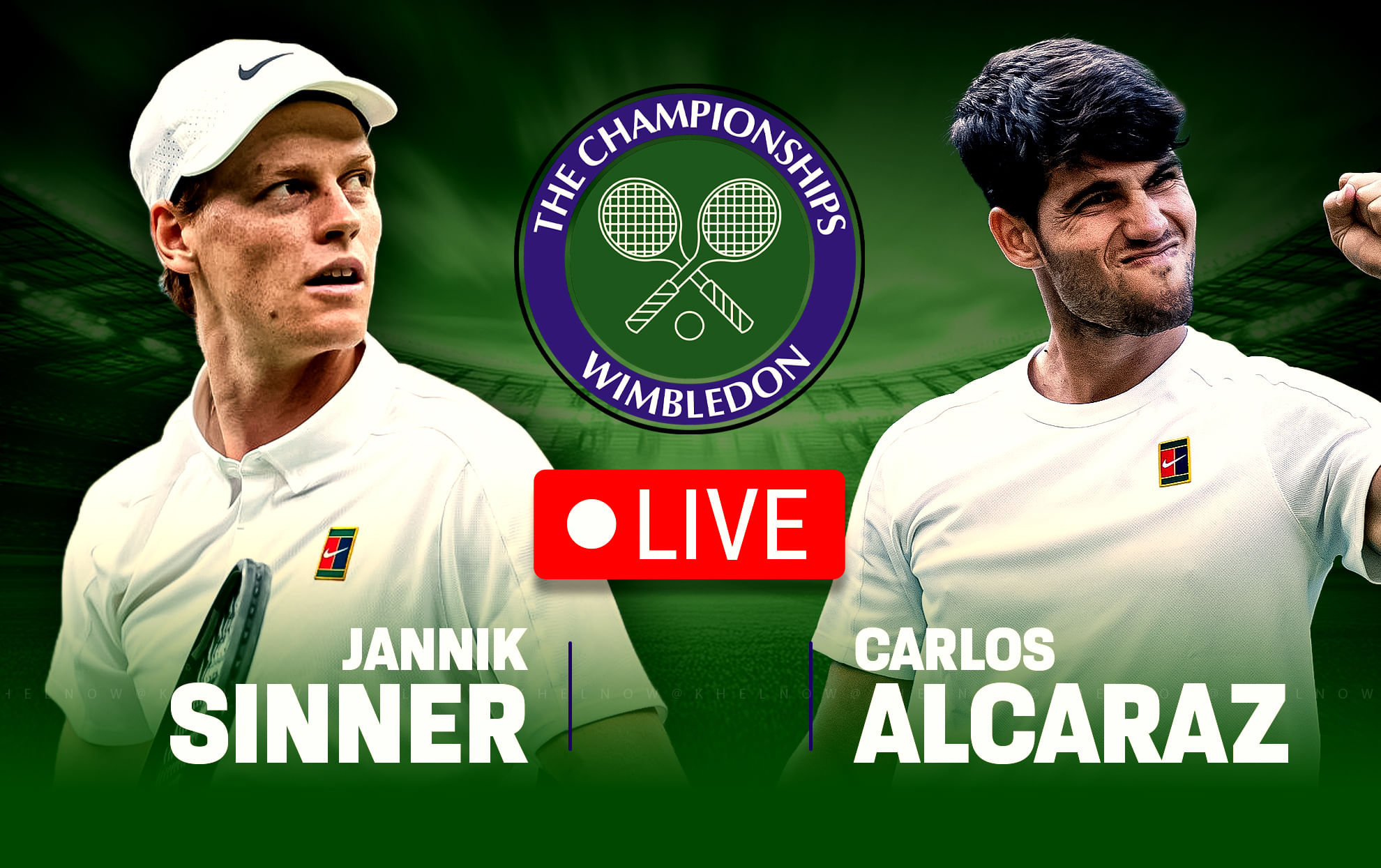 Jannik Sinner vs Carlos Alcaraz Final Live Updates, Wimbledon 2025